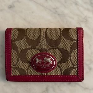 Pre loved Coach card holder